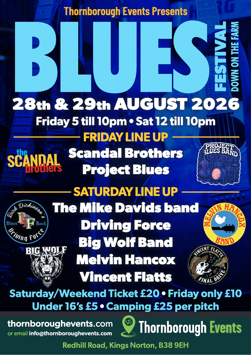 Friday Ticket: Blues Festival – Down On The Farm 2026 1 Blues Festival 2026